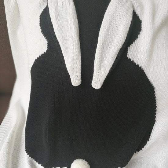 Long Ear Bunny Baby Blanket – Cream