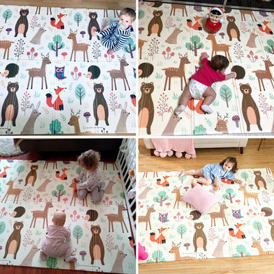 Woodland Animals Large Baby Play Mat