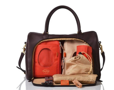 PacaPod Firenze Leather Nappy Bag