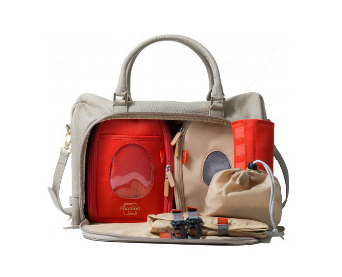 PacaPod Firenze Leather Nappy Bag