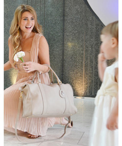 PacaPod Firenze Leather Nappy Bag