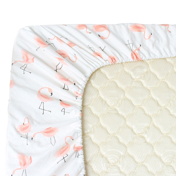 Flamingo Family Cot Sheet