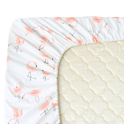 Flamingo Family Cot Sheet