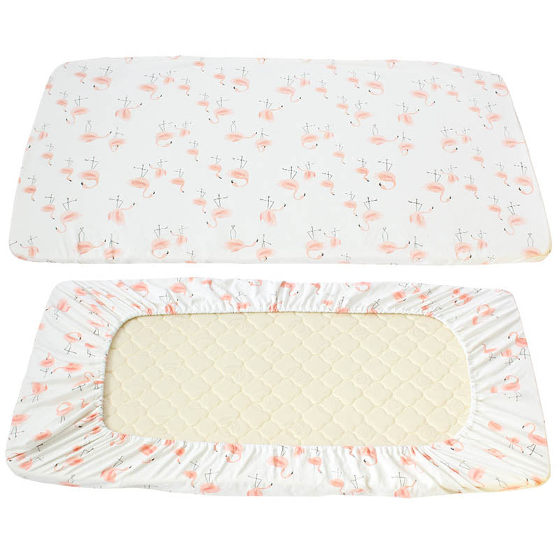 Flamingo Family Cot Sheet