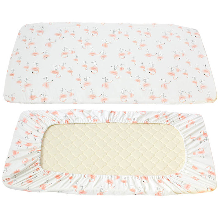 Flamingo Family Cot Sheet