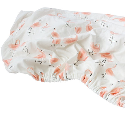 Flamingo Family Cot Sheet