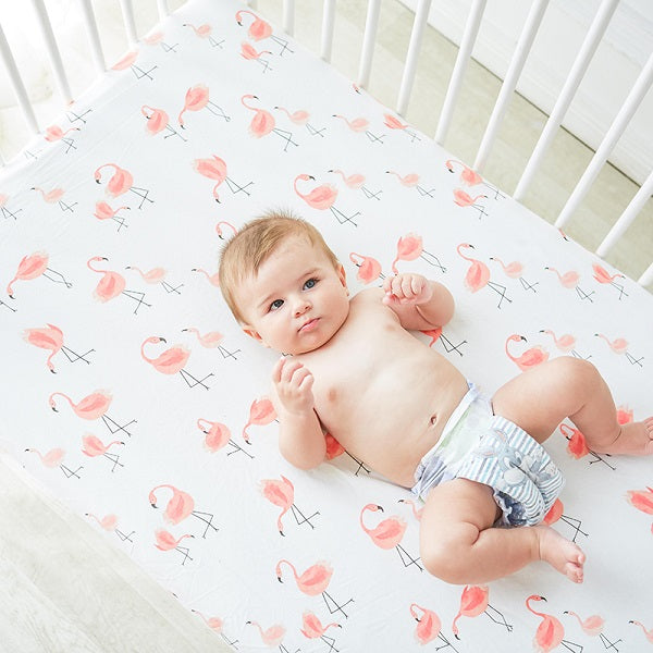 Flamingo Family Cot Sheet