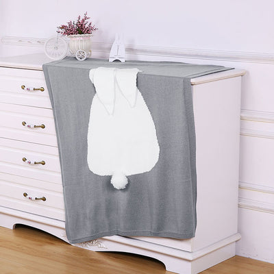 Long Ear Bunny Blanket – Grey