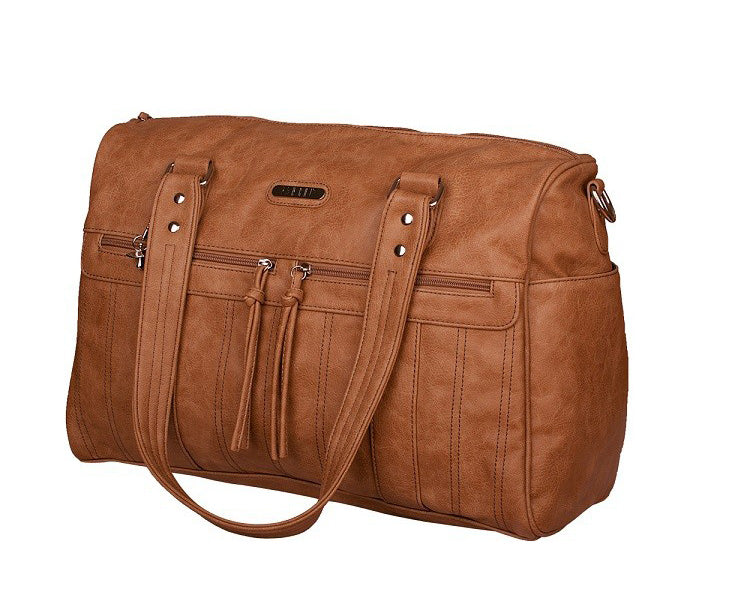 Vanchi Indie Holdall Nappy Bag Available in Tan Indigo – Nappy