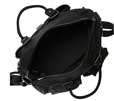 OIOI Black Wash Nylon Carry all Nappy Bag