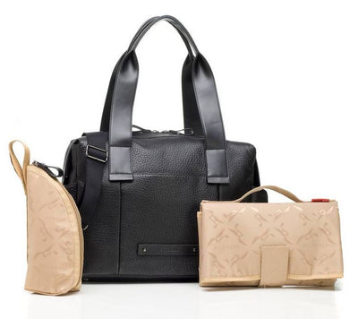 Storksak Kym Leather Nappy Bag