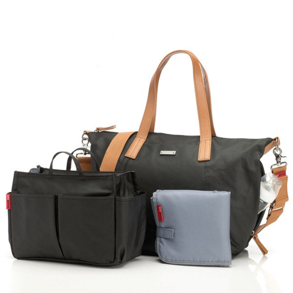 Storksak Black Noa Nappy Bag