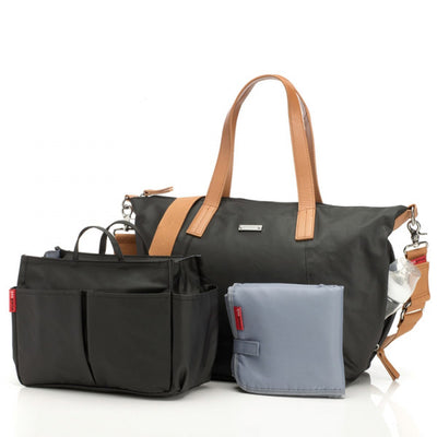 Storksak Black Noa Nappy Bag
