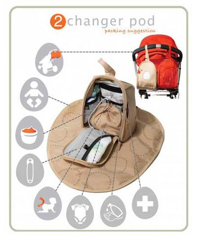 PacaPod Portland Black Nappy Bag