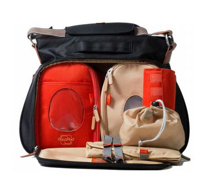 PacaPod Portland Black Nappy Bag