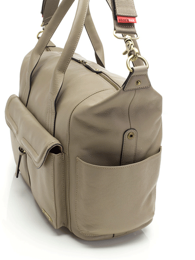 Storksak Charlotte Leather Nappy Bag