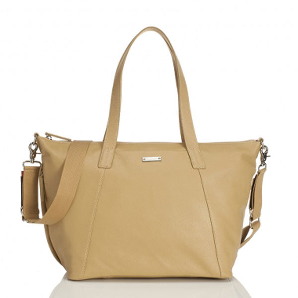 Storksak Noa Leather Changing Bag Light Tan