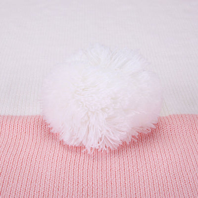 Long Ear Bunny Baby Blanket - Pink