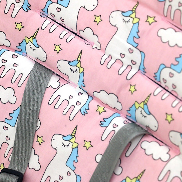 White Unicorn Pram Liner
