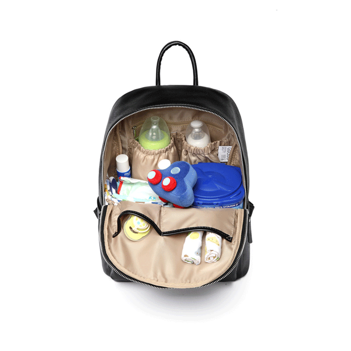Smart Viv Nappy Bag Backpack - Black