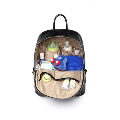 Smart Viv Nappy Bag Backpack - Black